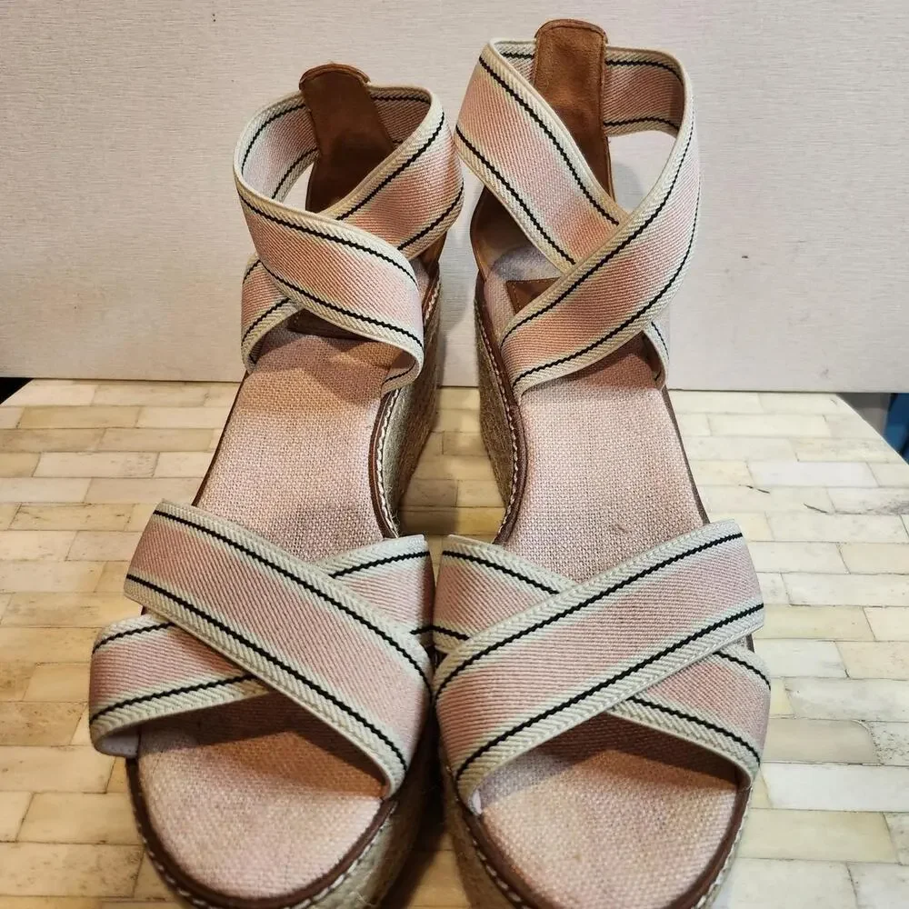 Tory Burch Frieda Espadrille Wedge Sandals